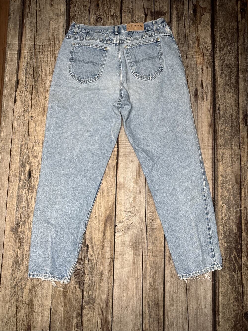 Vintage Riders by Lee 1305544 Light Wash High Rise Relaxed Straight Jeans 30x30
